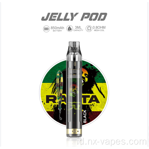 Pena vape sistem pod yang dapat diisi ulang yang dapat disesuaikan